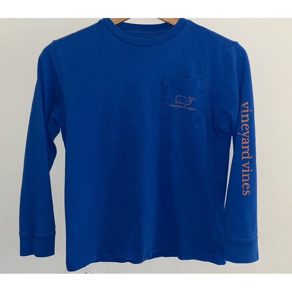 Vineyard Vines Size M (12-14)  Long Sleeve Whale T-shirt Boys